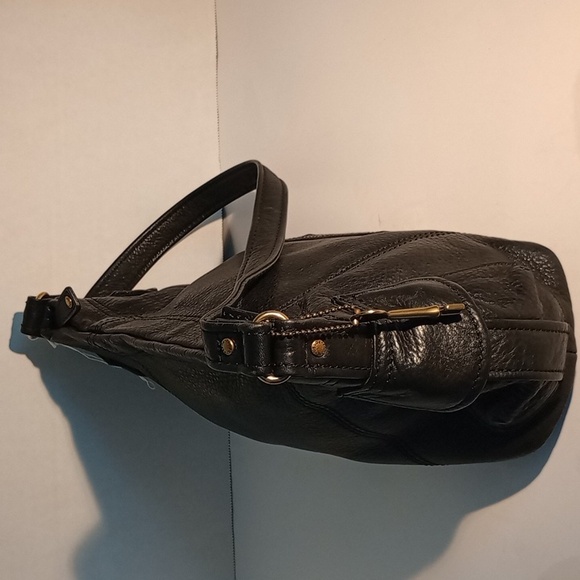 Fossil black pebble leather shoulder bag 75082 - Picture 3 of 11